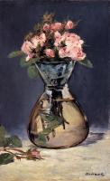 Manet, Edouard - Moss Roses In A Vase